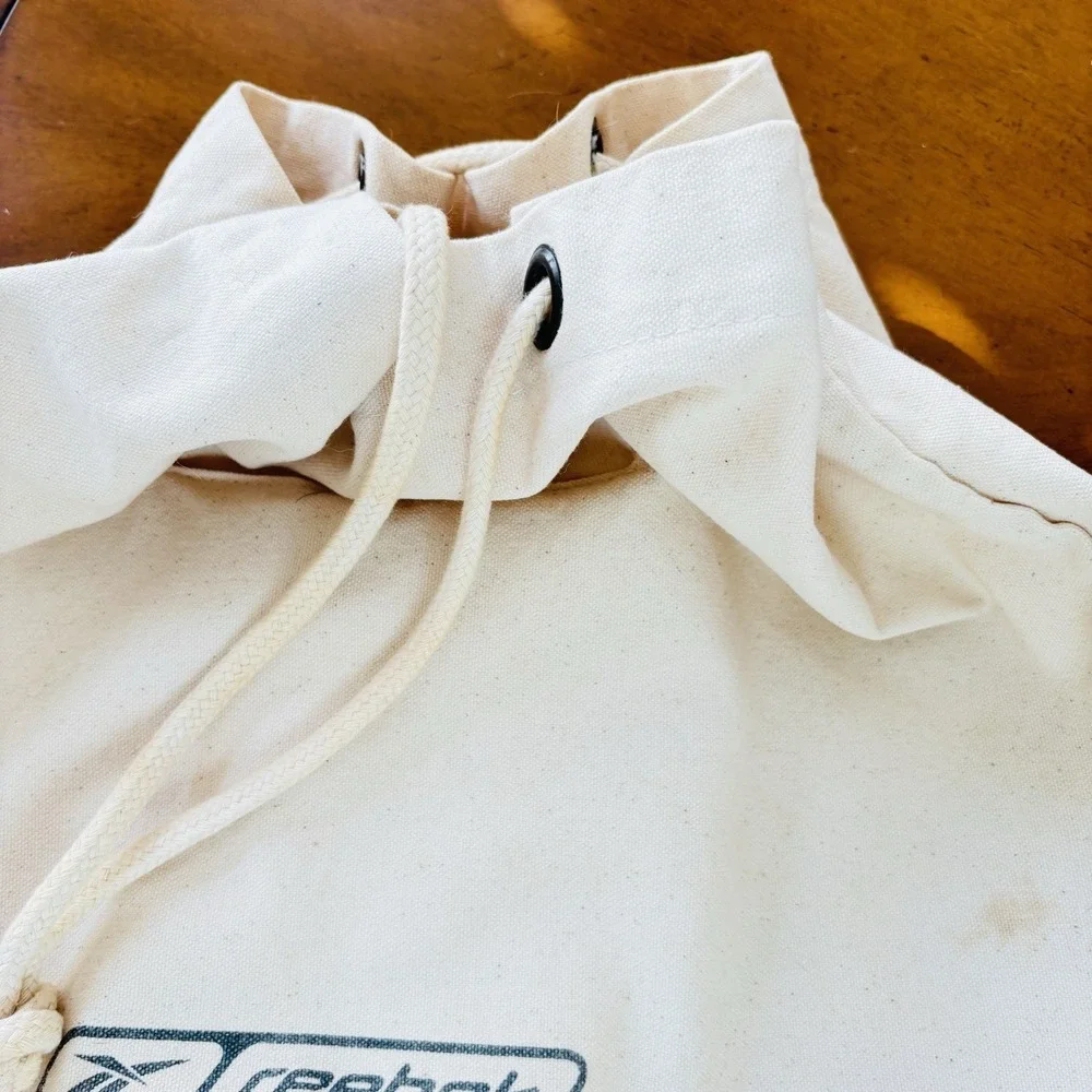Vintage Reebok Thick Canvas Athletic Bag Tote Grunge Surf Skate Athletic Bag